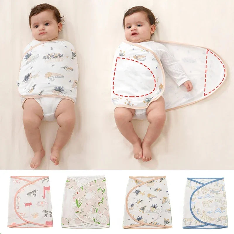 Muslin Bamboo-Cotton Swaddle Blanket for Newborns 0-6 Months