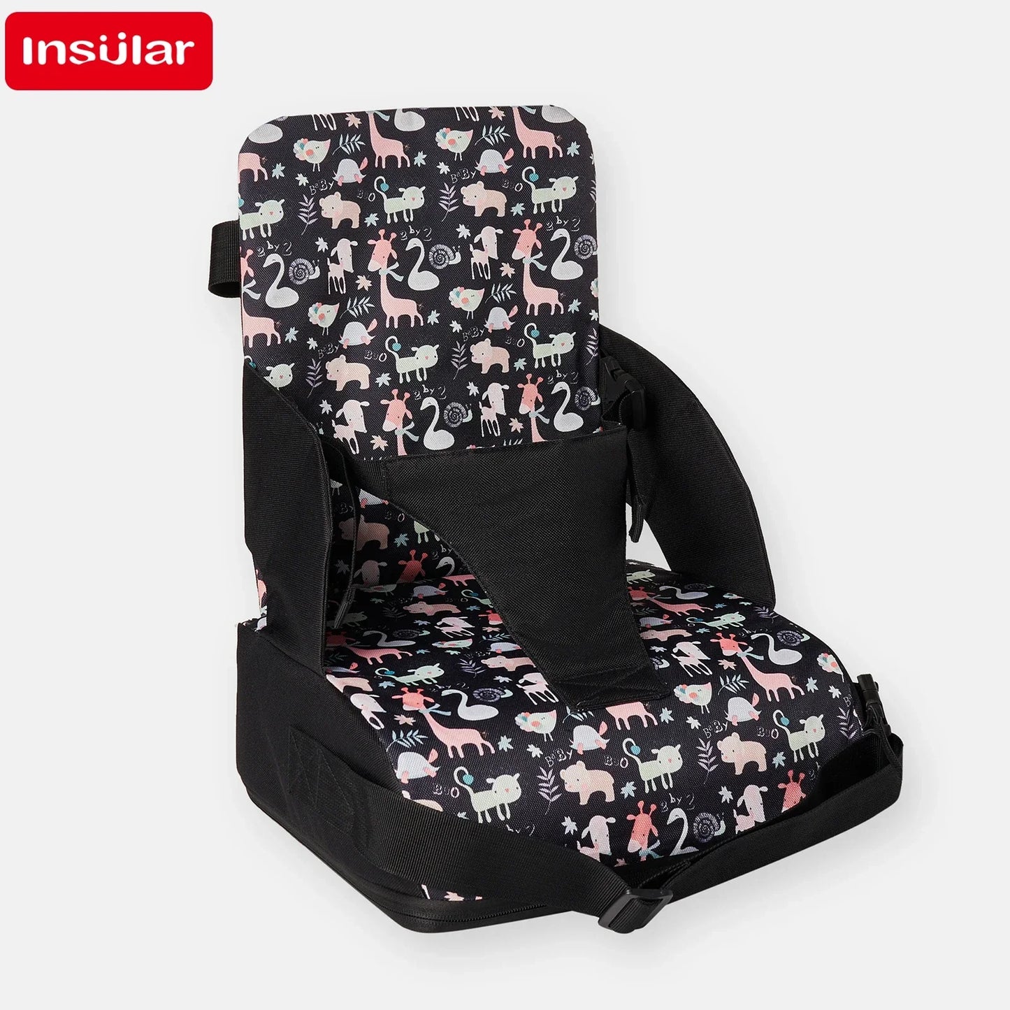Portable Foldable Anti slip Children's Seat High Cushion Baby Dining Chair